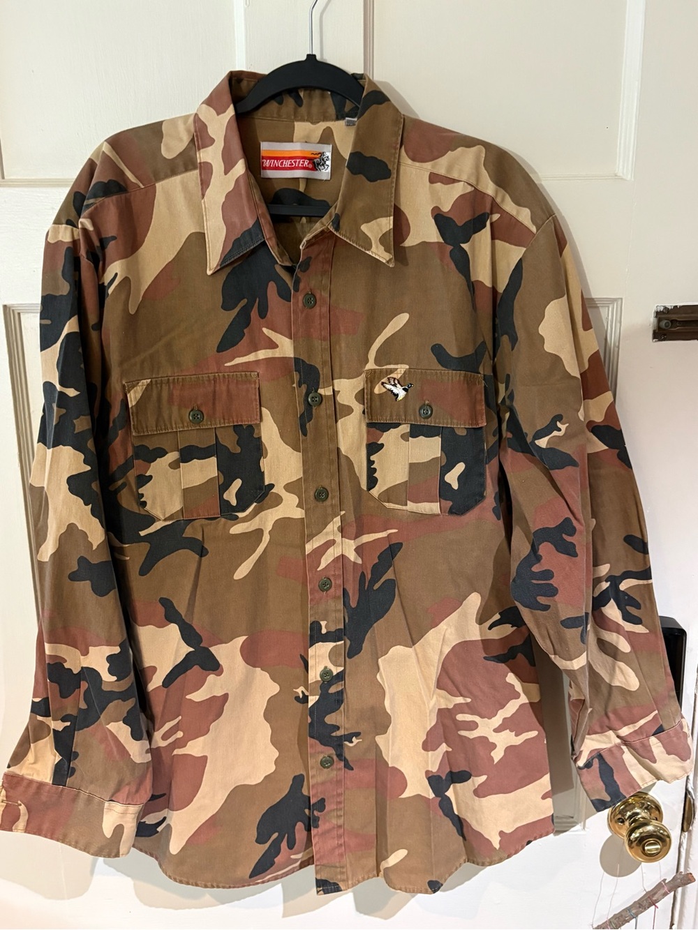 Men's Camouflage Button-Down Shirt - Winchester Brown Camo